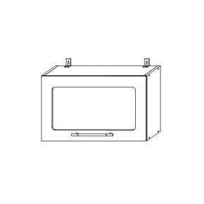 Гарда ВПГС 600 шкаф верхний горизонтальный со стеклом в Артёмовске - artemovsk.mebelnovo.ru | фото