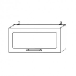 Гарда ВПГС 800 шкаф верхний горизонтальный со стеклом в Артёмовске - artemovsk.mebelnovo.ru | фото