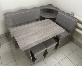 Кухонный уголок Миссия с полкой, ткань(локи) в Артёмовске - artemovsk.mebelnovo.ru | фото