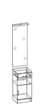 Машенька зеркало с тумбой в Артёмовске - artemovsk.mebelnovo.ru | фото