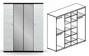 Шкаф 4-х дверный Гретта СБ-207 в Артёмовске - artemovsk.mebelnovo.ru | фото