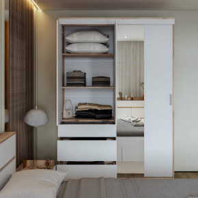 Шкаф-купе Брауни 1.5м в Артёмовске - artemovsk.mebelnovo.ru | фото