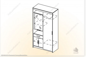 Шкаф Мелисса К-2 (пеликан) в Артёмовске - artemovsk.mebelnovo.ru | фото