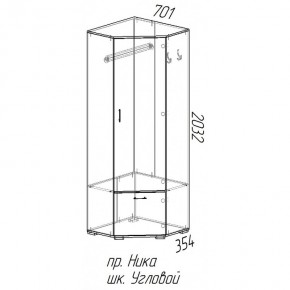 Шкаф угловой Ника в Артёмовске - artemovsk.mebelnovo.ru | фото